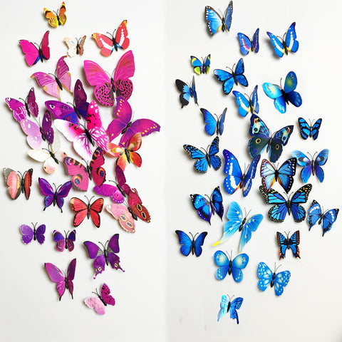 3D Butterflies (Wall Decor Sticker)