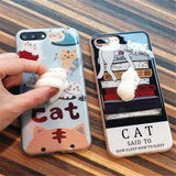 iPhone Case - 3D Soft Lazy Cat
