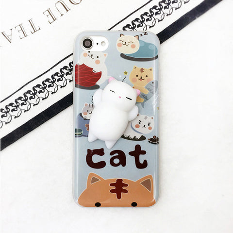 iPhone Case - 3D Soft Lazy Cat