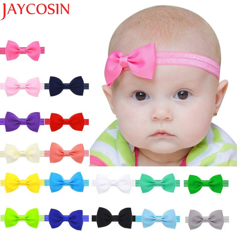 2016 Multicolor Bowknot Mini Headbands girl hair accessories Girl headband cute hair band newborn floral headband LS25